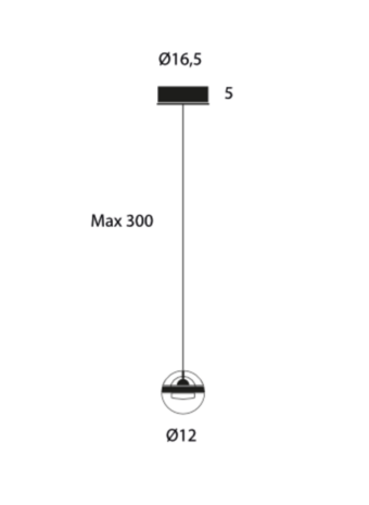 Limbus Mono hanglamp Lumina