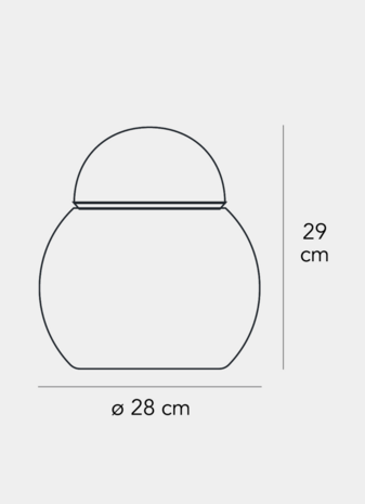 Daruma medium tafellamp FontanaArte