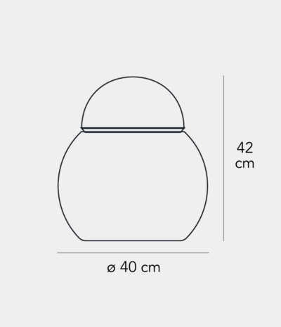 Daruma large tafellamp FontanaArte