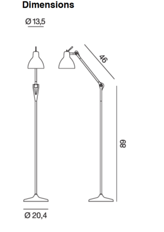 Luxy f1 vloerlamp Rotaliana