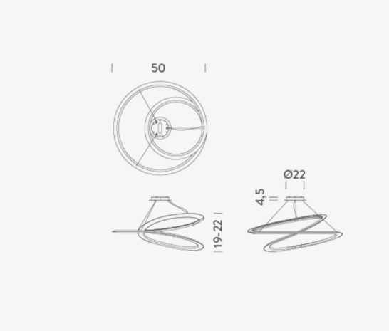 Kepler petite downlight hanglamp Nemo Lighting 