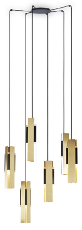 559.26 Excalibur Chandelier 6 hanglamp Tooy