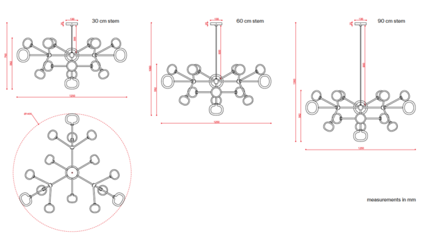 552.16 Chandelier Nabila hanglamp Tooy