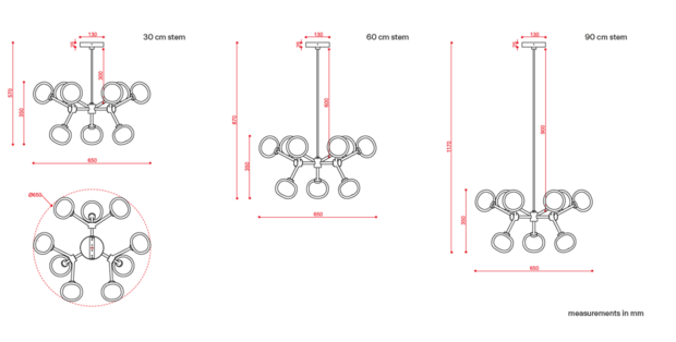 552.19 Chandelier Nabila hanglamp Tooy