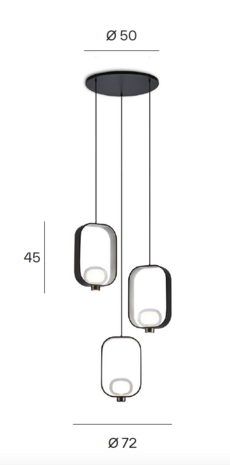 555.13 Filipa Chandelier hanglamp Tooy