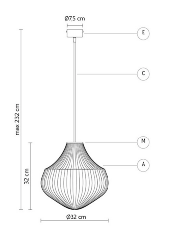 Circus Ø32 cm hanglamp Karman Italia 