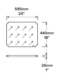 TRAY Medium 12 Lamps oplaadstation Neoz lighting 