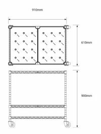 TROLLEY Large 48 Lamps oplaadstation Neoz lighting 