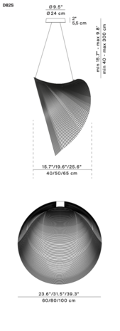 Illan D82S3 100 cm hanglamp Luceplan 