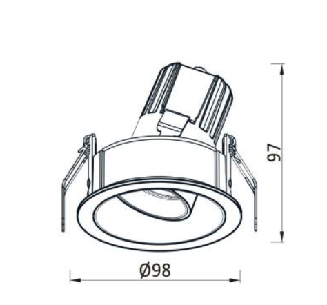 Rolina adjustable inbouwspot Mvlights