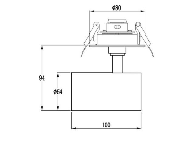 Club-SR semi recessed inbouwspot Mvlights