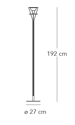 Flûte medium vloerlamp FontanaArte