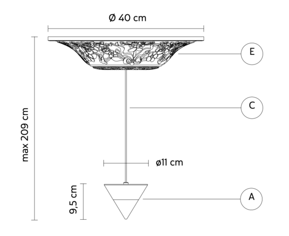 Moonbloom 5B hanglamp Karman Italia 