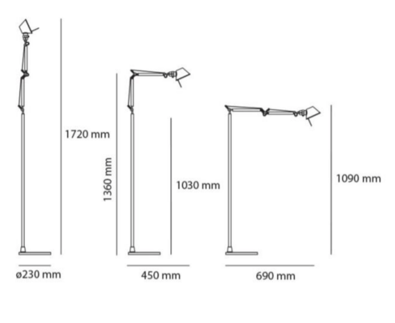 Tolomeo micro led vloerlamp Artemide