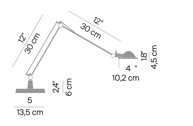 Berenice small D12npi on/off tafellamp Luceplan 