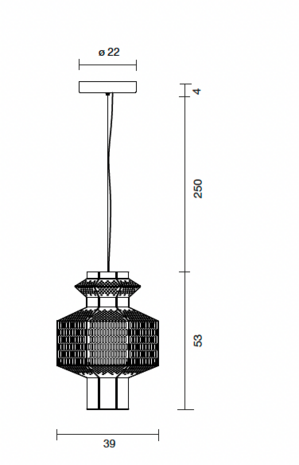 Ma Rock t pe hanglamp Parachilna