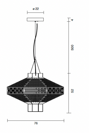 Ma Rock t me hanglamp Parachilna