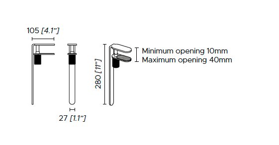 G+T Batterij portable leeslamp Contardi