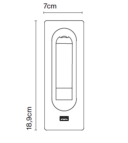 Ledtube rsc usb wandlamp Marset