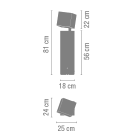 Break 4101 vloerlamp outdoor Vibia