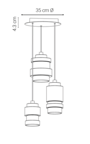 Axle Chandelier 3 hanglamp Hollands Licht