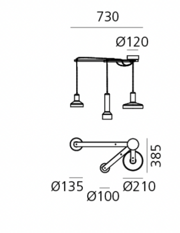 Stablight suspension hanglamp Artemide