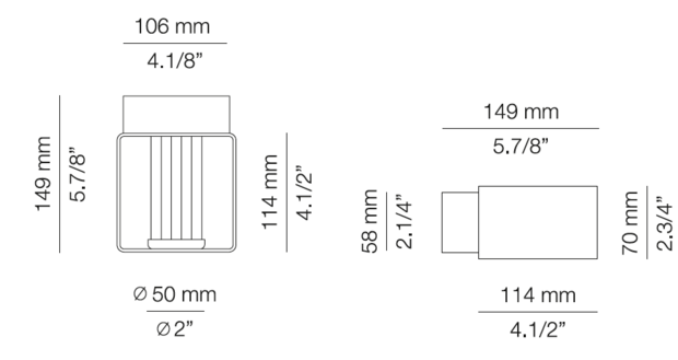 FrameA-4053X outdoor wandlamp Estiluz 