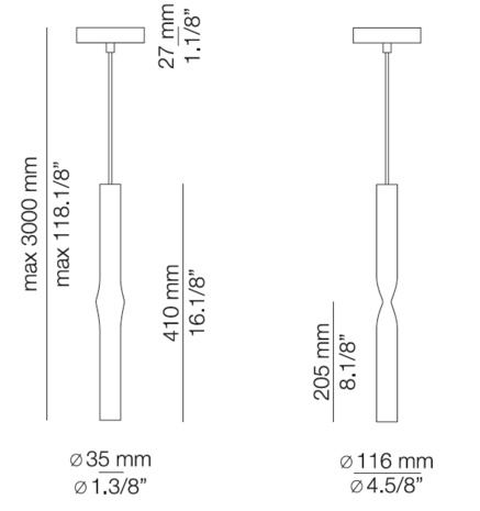 Flow T-3735S hanglamp Estiluz 