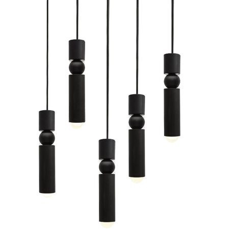 Fulcrum Chandelier set van 5 hanglamp Lee Broom