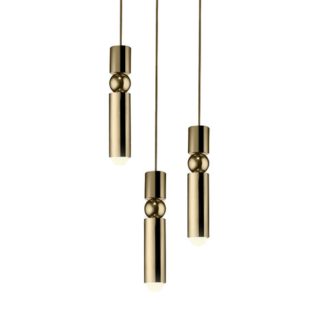 Fulcrum Chandelier set van 3 hanglamp Lee Broom