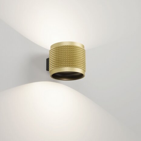 Orbit Punk led gold-black wandlamp Deltalight 