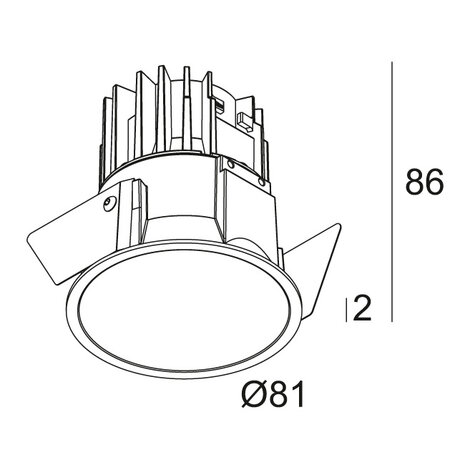 Deep Ringo x 92733 IP65 inbouwspot outdoor Deltalight