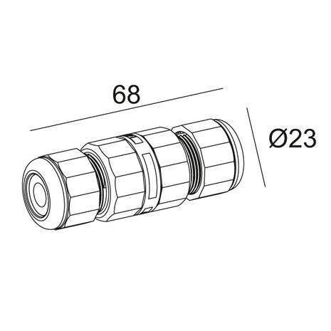 IP68 CONNECTOR 3P accessories outdoor Deltalight