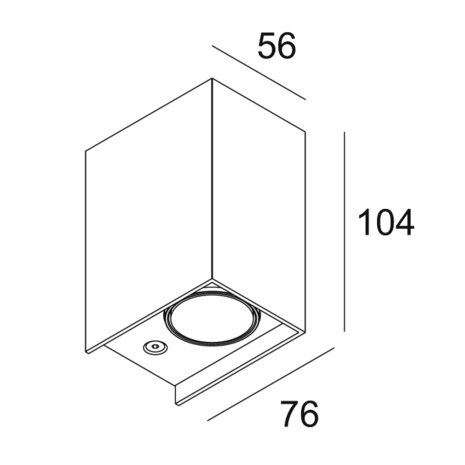 Mono II led 930 IP54 wandlamp outdoor Deltalight