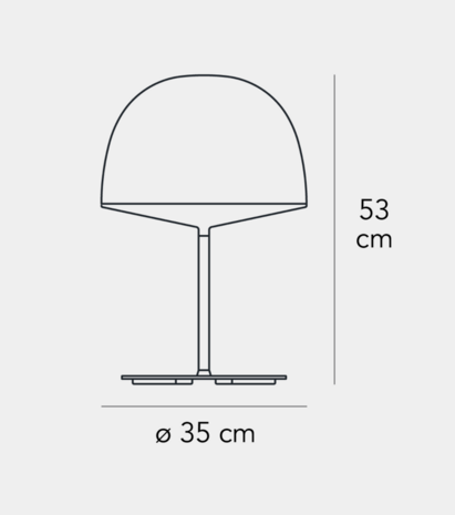 Cheshire medium tafellamp FontanaArte