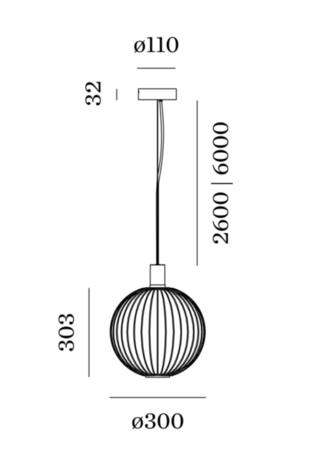 Wiro globe 4.0 hanglamp Wever & Ducre 