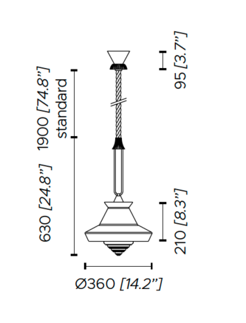 Calypso Guadaloupe outdoor hanglamp Contardi