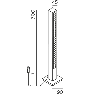 Lin 70 base connect outdoor vloerlamp IP44.de