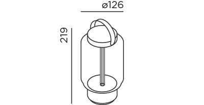 Qu portable tafellamp IP44.de