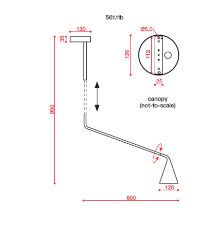 561.11b Gordon plafondlamp Tooy