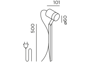 Piek 50 Movable outdoor vloerlamp IP44.de