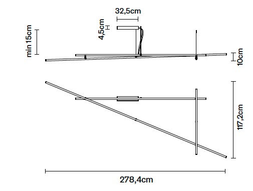 Freeline F44 E01 plafondlamp Fabbian