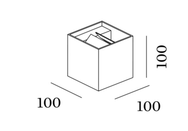 Box 1.0 led wandlamp Wever & Ducre 