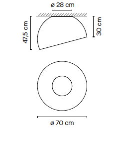 Duo 4880 plafondlamp Vibia 