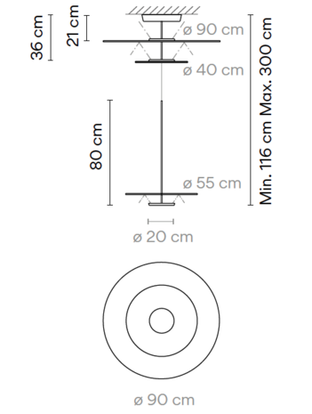 Flat 5930 hanglamp Vibia 