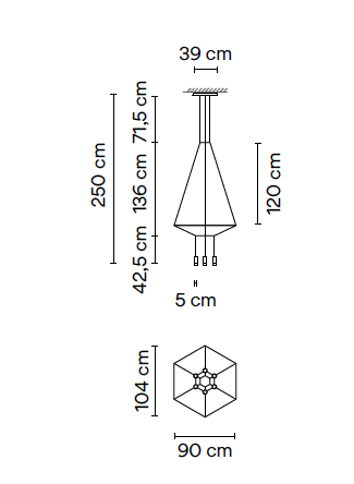 Wireflow 0305 hanglamp Vibia 