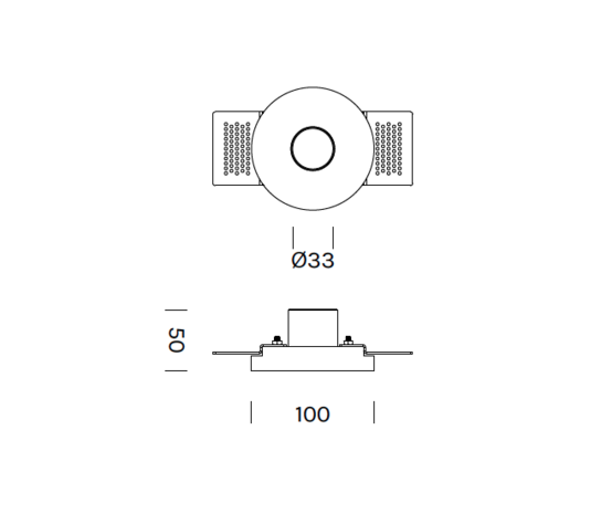 Tiny Ghost inbouwspot Olev