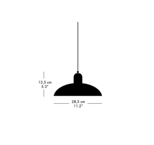 Kaizer Idell 6631-P - hanglamp - Fritz Hansen 