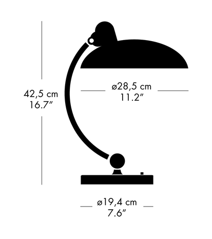Kaiser idell 6631-T luxus - tafellamp - Fritz Hansen 