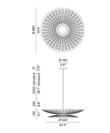 Air so hanglamp Contardi